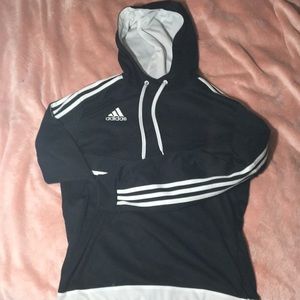Black and white adidas hoodie